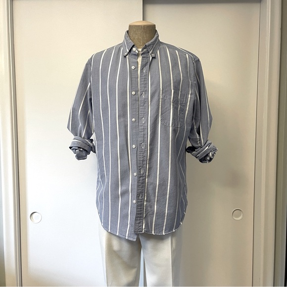 J. Crew Striped Oxford Shirt - Picture 2 of 5